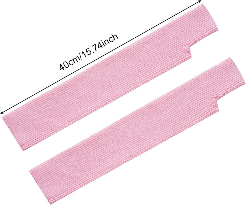 Tongcloud Arm Warmers Winter Fingerless Long Gloves for Women for Women with Thumb Hole - Image 5